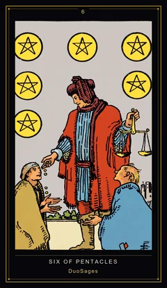 Six of Pentacles Six of Pentacles
