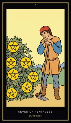 Seven of Pentacles Seven of Pentacles