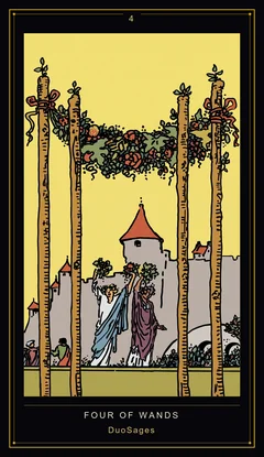 Four of Wands Four of Wands