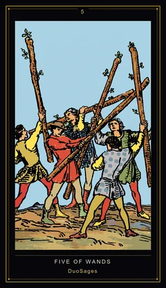 Five of Wands Five of Wands