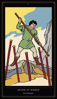 Seven of Wands Seven of Wands