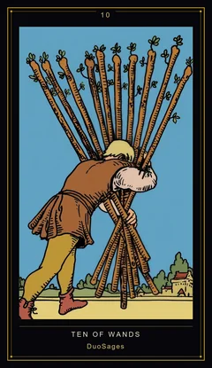 Ten of Wands Ten of Wands